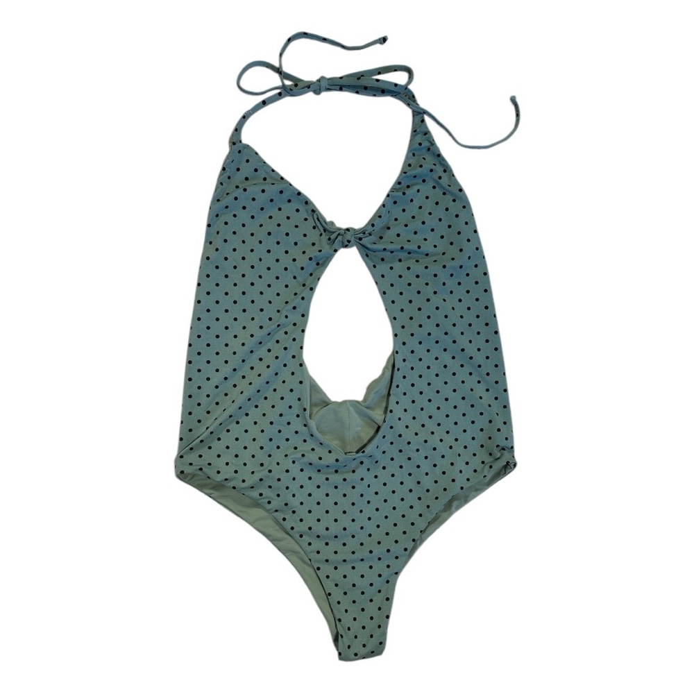 San Lorenzo Women’s Teal Polka Dot One-Piece Swimsuit